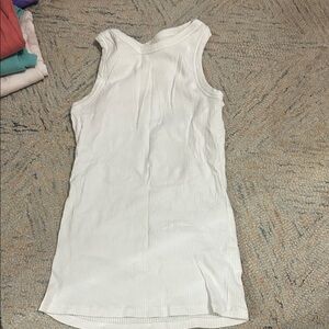 Maurices White Ribbed Tank Top